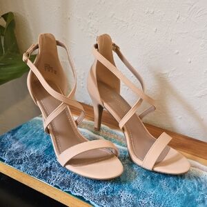 Elegant Nude Strappy Heels